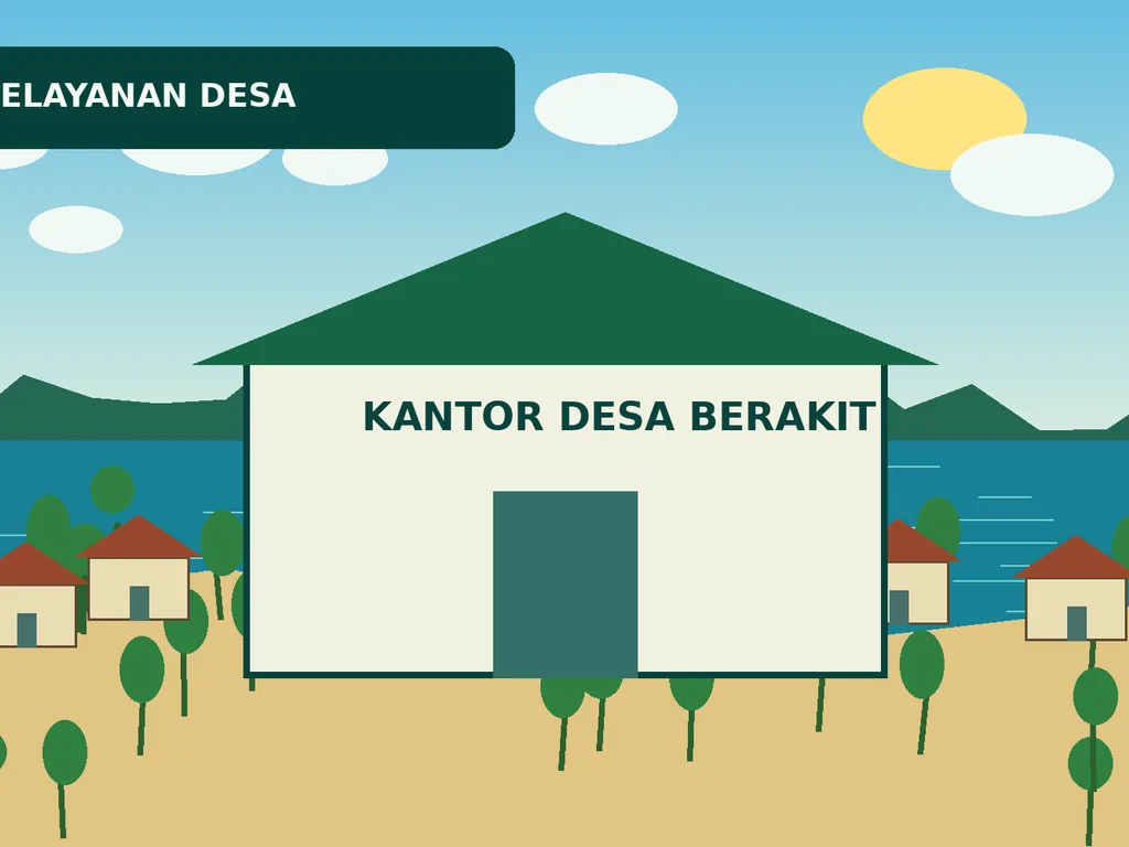 Ilustrasi pelayanan Pemerintah Desa Berakit